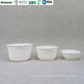 Biodegradable corn starch plastic bowl and lid